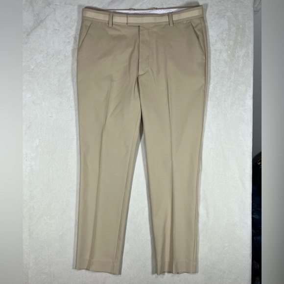 G/FORE 36W 30L Khaki Performance No Wrinkle Performance Golf Pants EUC C22 - Picture 1 of 12